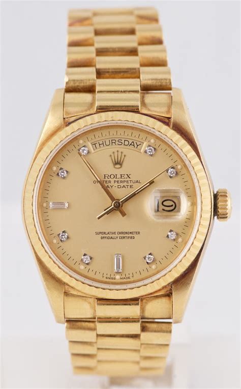 rolex presidential vintage|pre owned rolex president.